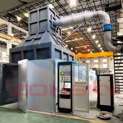 大型多海拔環境隧道火災燃燒特性測試系統